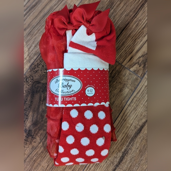 Holiday Tutu Tights - Size 6-12mo - Picture 2 of 3